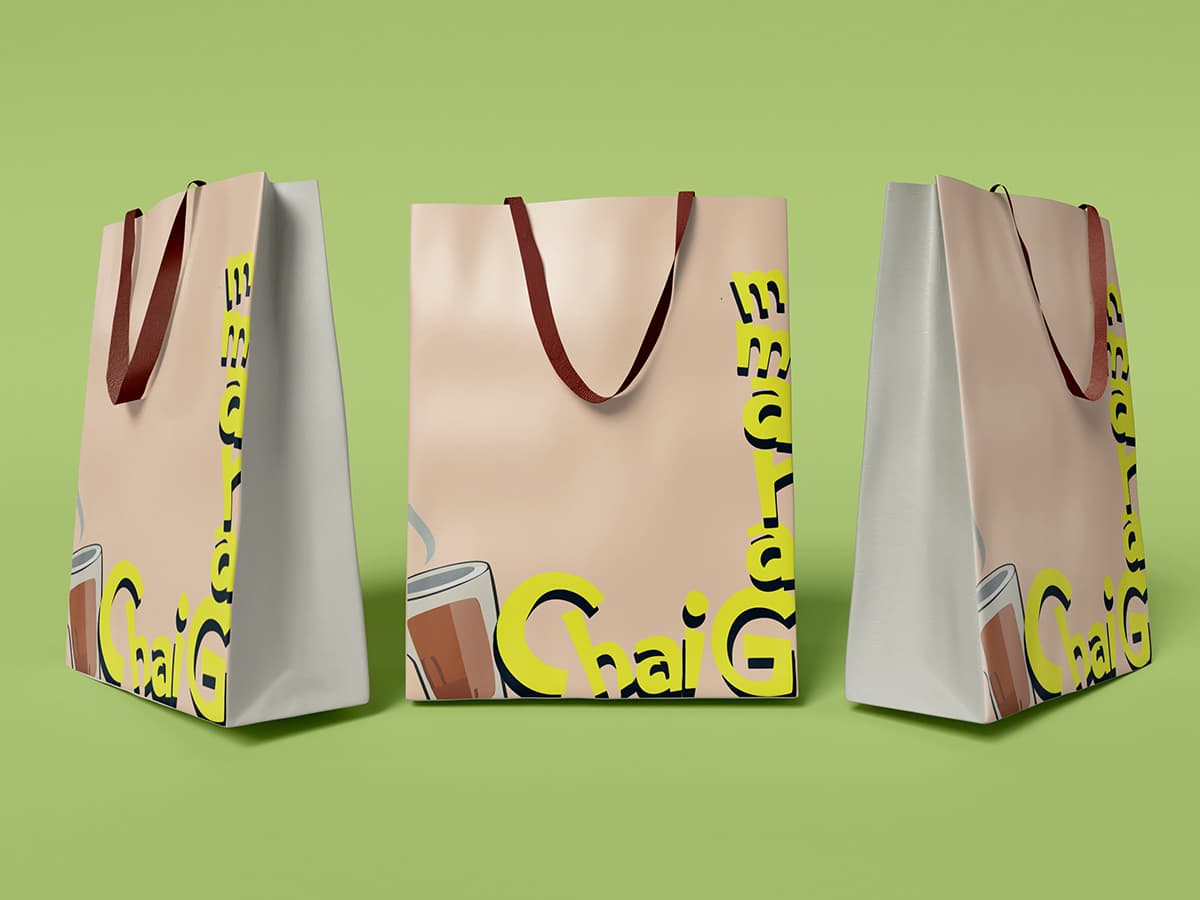 Shopping Bag – Minimalist adaptation for tactile branding