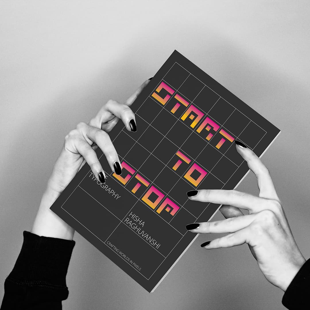 Book cover design using Pixie typeface