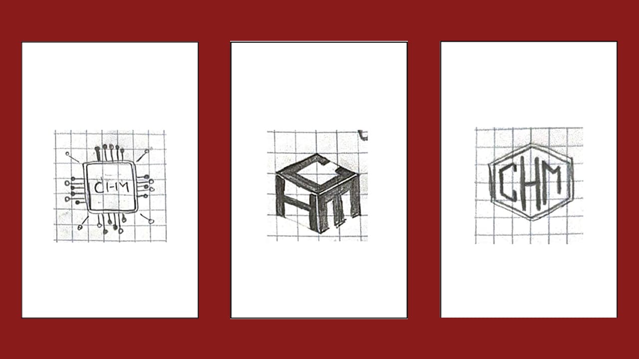 Final few sketches out of 50 variations before digitization