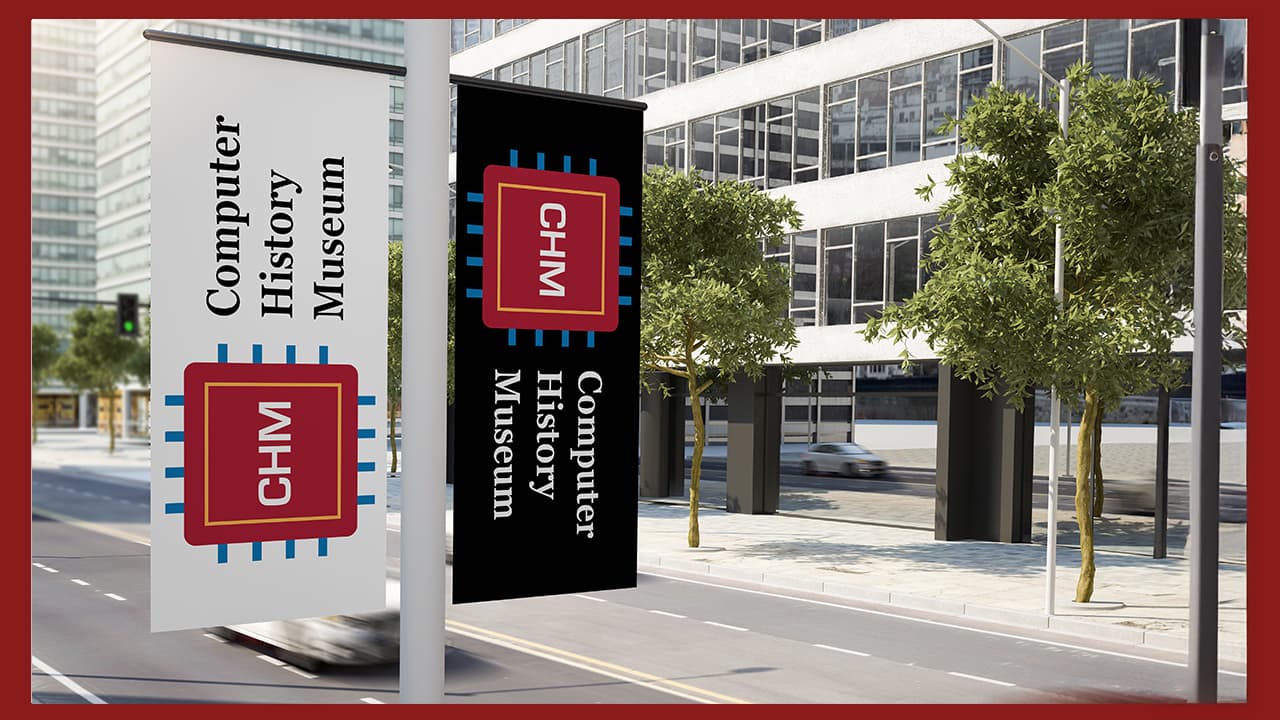 Flags mockup showcasing new branding