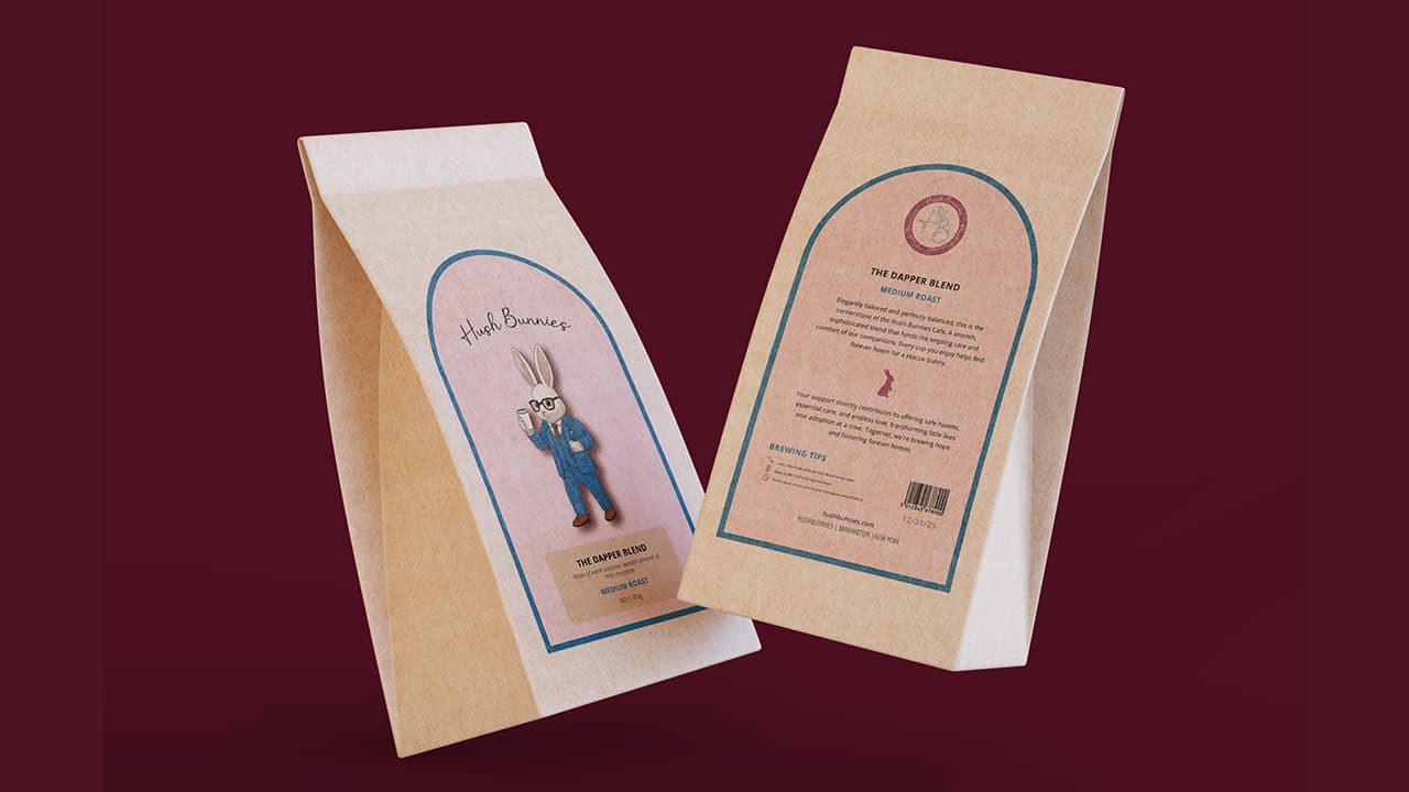 Shelf-ready label mockup